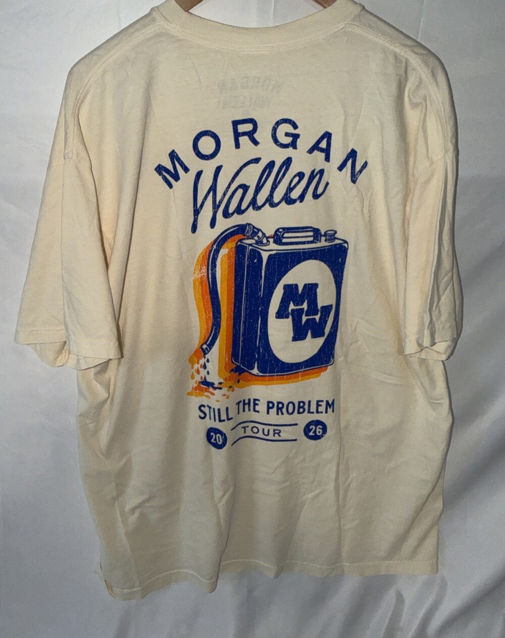 2026 Authentic XXL Morgan Wallen Still The Problem Tour Gas Canister T-shirt